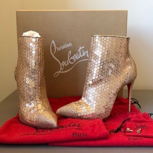 Christian Louboutin Sequined Gipsybootie